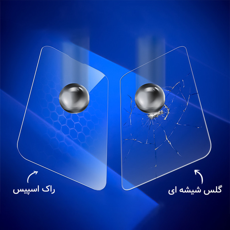 محافظ صفحه نمایش آنتی بلو راک اسپیس مدل HyBLU مناسب برای گوشی موبایل شیائومی Redmi Note 12 Turbo