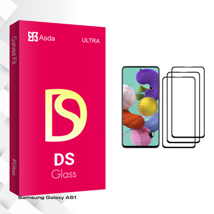 محافظ صفحه نمایش آسدا مدل DS مناسب برای گوشی موبایل سامسونگ Galaxy A51 بسته سه عددی