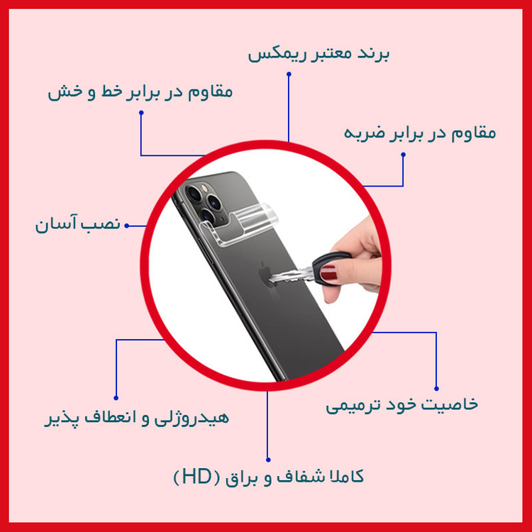 محافظ پشت گوشی شفاف ریمکس مدل HyGEL مناسب برای گوشی موبایل آنر Magic 6 Pro