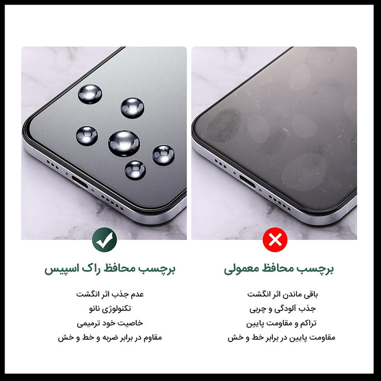 محافظ صفحه نمایش مات راک اسپیس کد MTT مناسب برای گوشی موبایل سونی Xperia 10 IV
