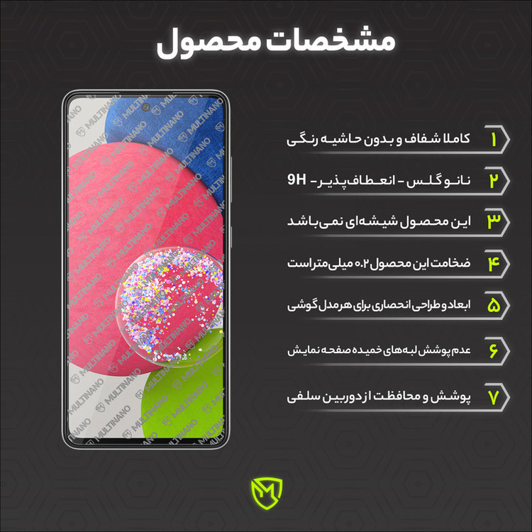 محافظ صفحه نمایش شفاف مولتی نانو مدل X-S1N مناسب برای گوشی موبایل سامسونگ Galaxy A53 5G