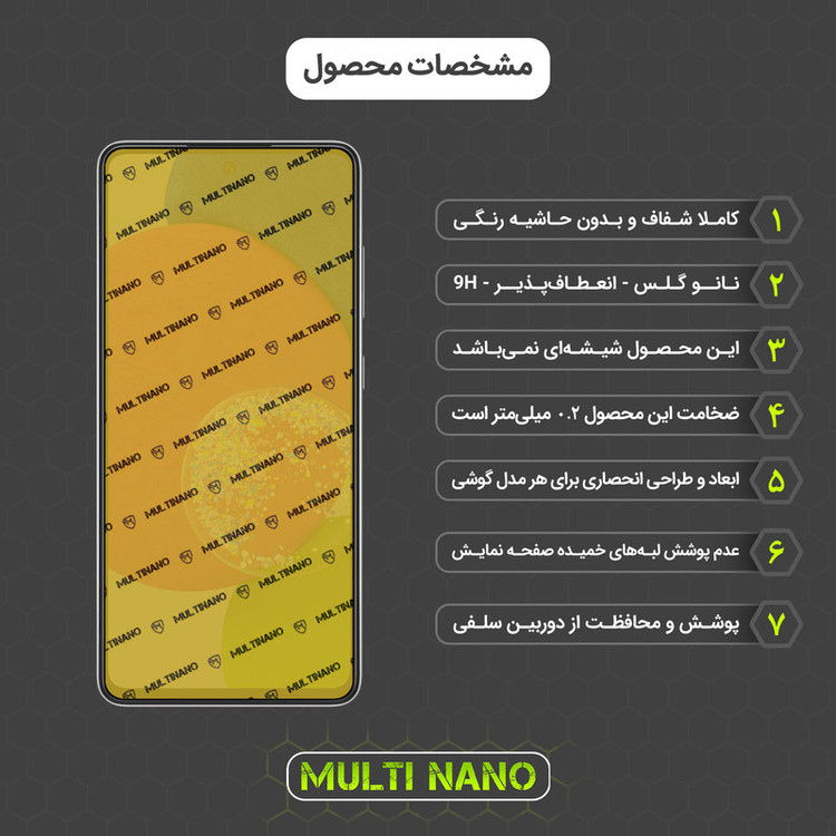 محافظ صفحه نمایش شفاف مولتی نانو مدل X-S1N مناسب برای گوشی موبایل سامسونگ Galaxy A53 5G