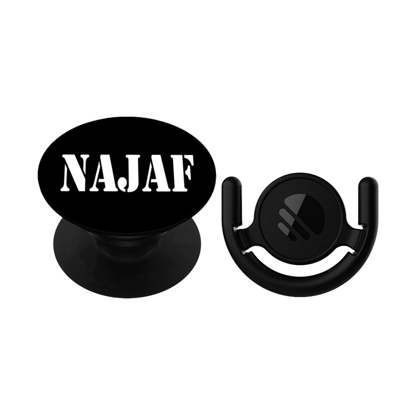 پایه نگهدارنده گوشی موبایل پاپ سوکت مگافون طرح شهر نجف مدل 9653 به همراه پاپ کلیپ