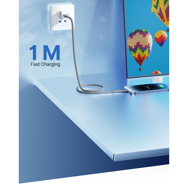 کابل تبدیل USB به لایتنینگ هزول مدل G22 طول 1 متر
