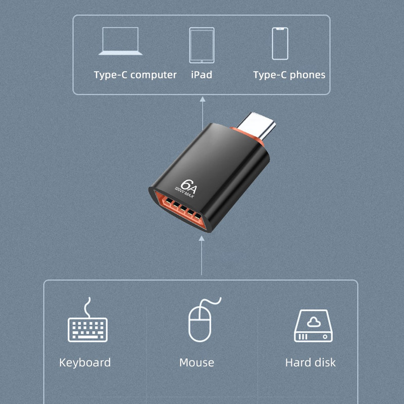مبدل OTG USB به USB-C مدل OTG-306