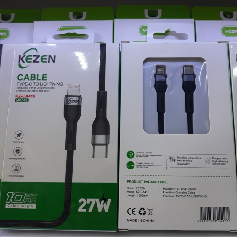 کابل تبدیل USB-C به لایتنینگ کیزن مدل 13PRO MAX طول 1 متر