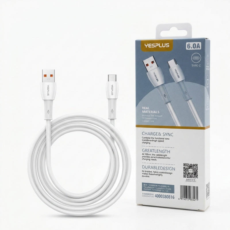 کابل تبدیل USB به USB-C یس پلاس مدل Fast Charging OD5.0 طول 1 متر