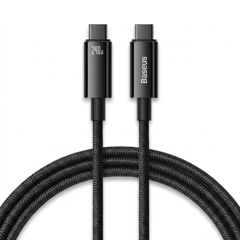 کابل تبدیل USB-C باسئوس مدل (TUNGSTEN  (240W طول 1 متر