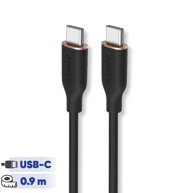کابل USB-C به USB-C انکر مدل A8552 PowerLine III Flow طول 0.9 متر