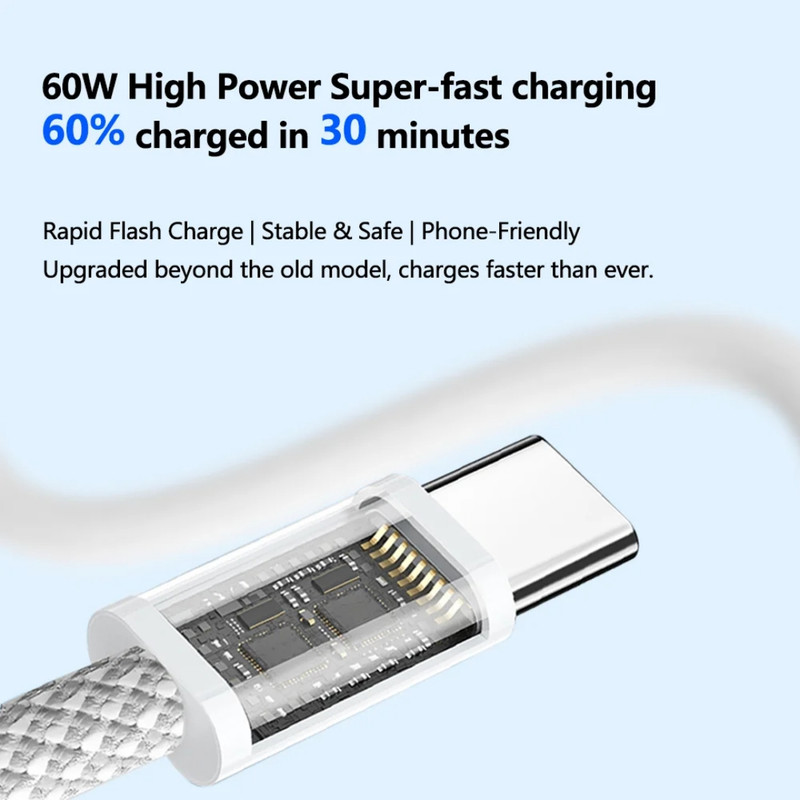 کابل تبدیل USB-C سمگپرس مدل PD i16 به طول 1 متر