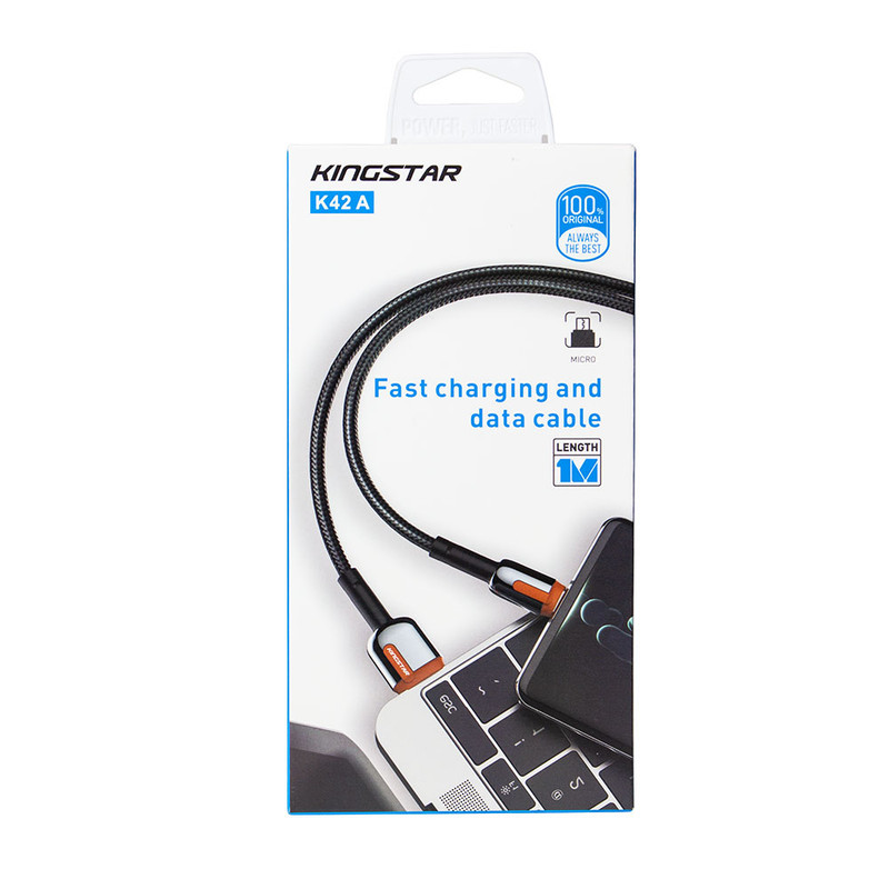 کابل تبدیل USB به microUSB کینگ استار مدل K42A طول 1 متر