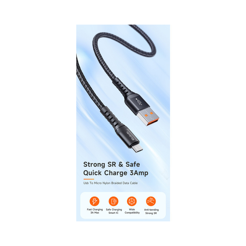کابل تبدیل USB به MicroUSB مک دودو مدل CA-2281 طول 1 متر