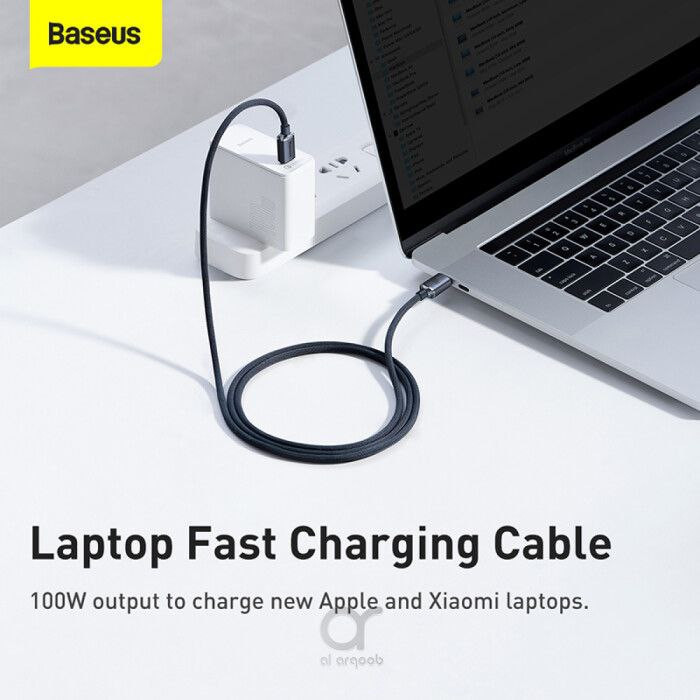 کابل USB-C بیسوس مدل Crystal Shine 100W New Pack طول 2 متر