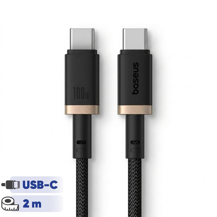 کابل USB-C بیسوس مدل Dura Series 100W طول 2 متر