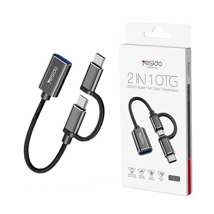 مبدل OTG USB-C به microUSB یسیدو مدل GS02
