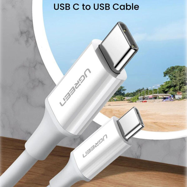کابل USB-C یوگرین مدل US264-60520 طول 2 متر