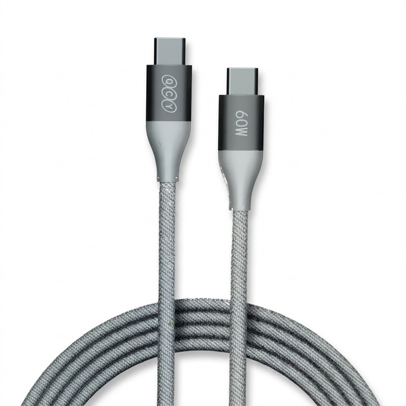 کابل تبدیل USB-C کیو سی وای مدل DC21 طول 1.2 متر