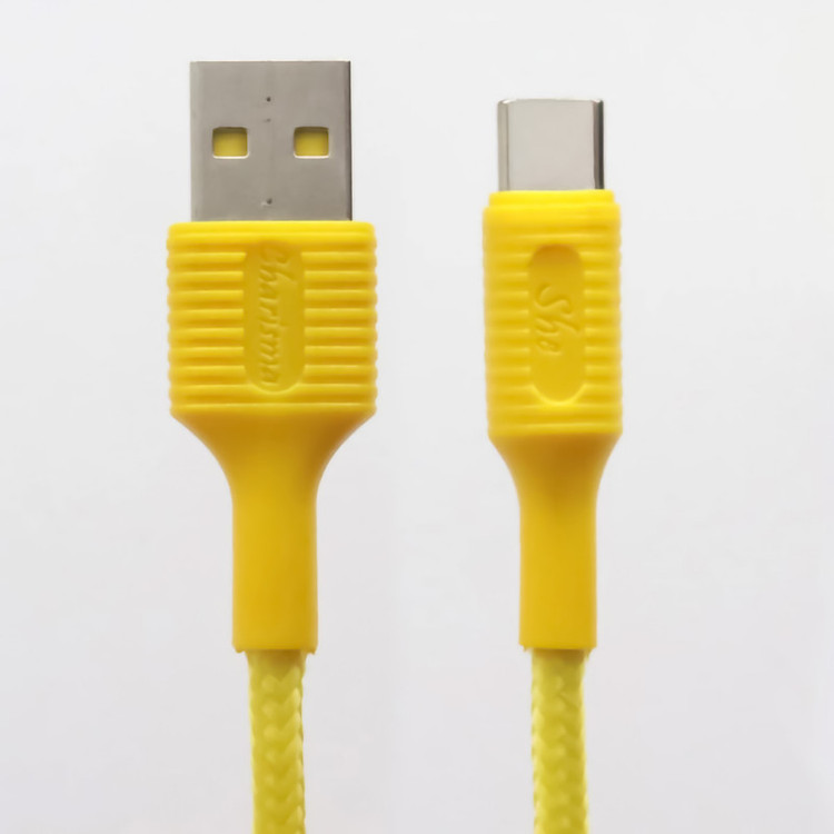 کابل تبدیل USB به USB-C شی کاریزما مدل SABA طول 1.2 متر