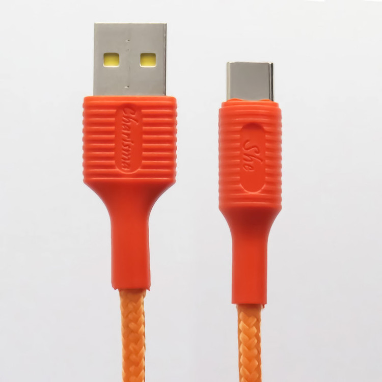 کابل تبدیل USB به USB-C شی کاریزما مدل SABA طول 1.2 متر