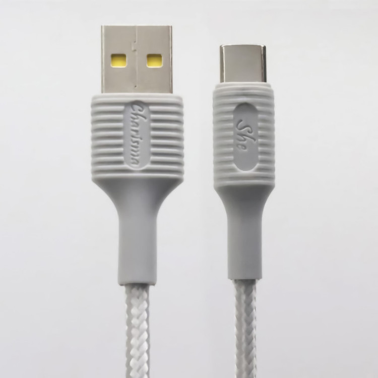 کابل تبدیل USB به USB-C شی کاریزما مدل SABA طول 1.2 متر