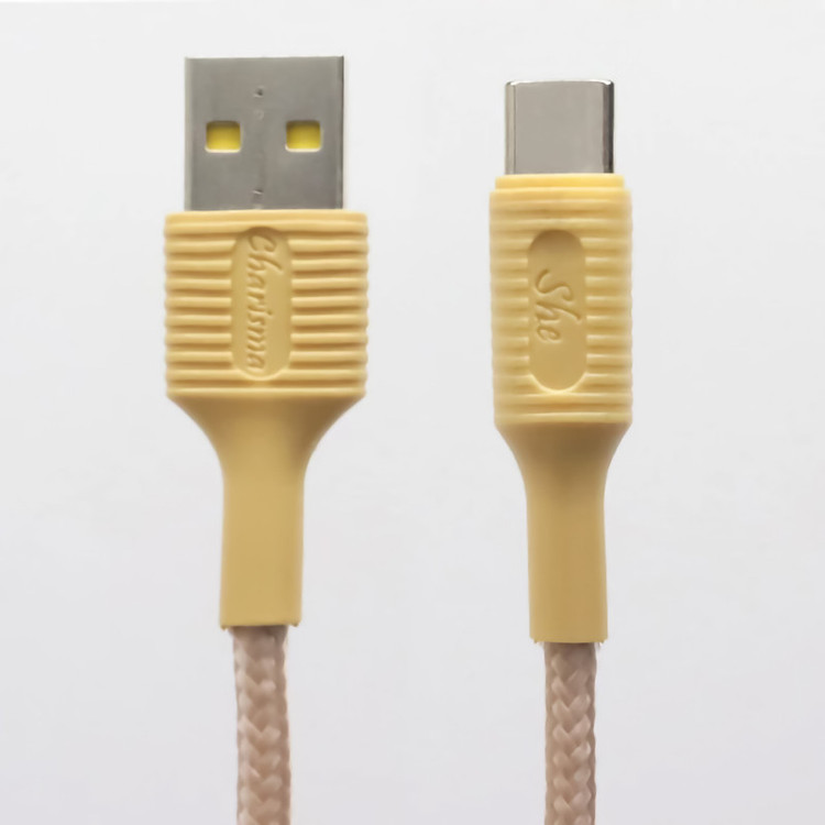 کابل تبدیل USB به USB-C شی کاریزما مدل SABA طول 1.2 متر