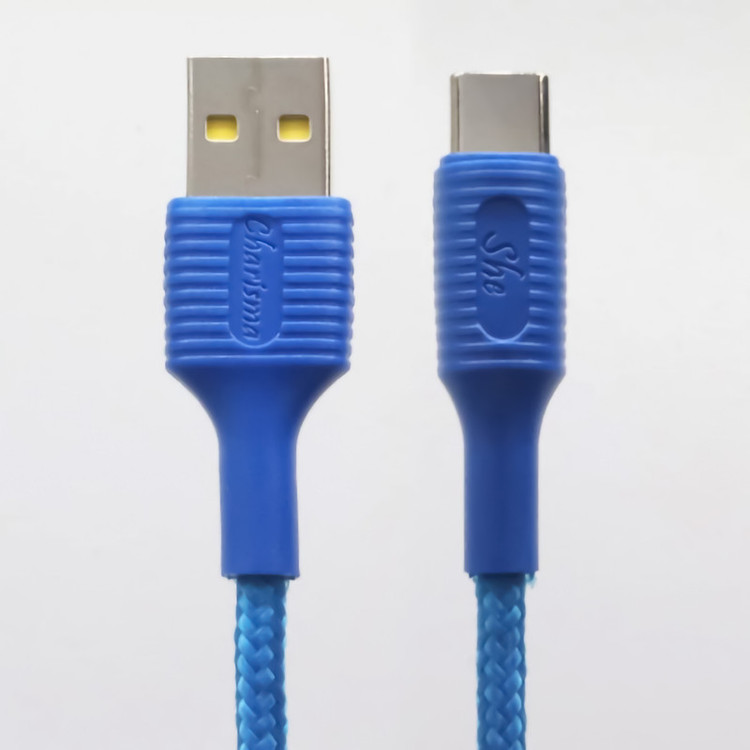 کابل تبدیل USB به USB-C شی کاریزما مدل SABA طول 1.2 متر