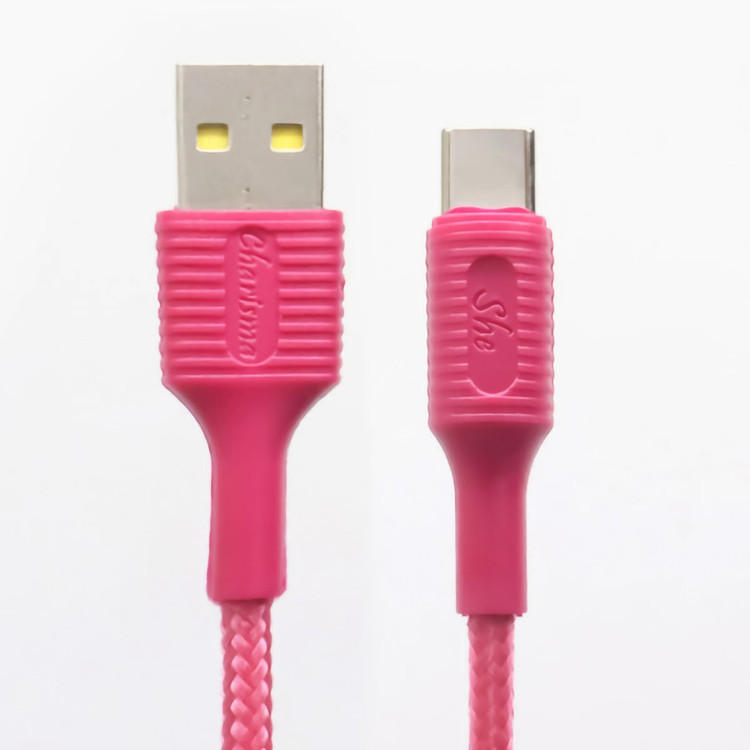 کابل تبدیل USB به USB-C شی کاریزما مدل SABA طول 1.2 متر