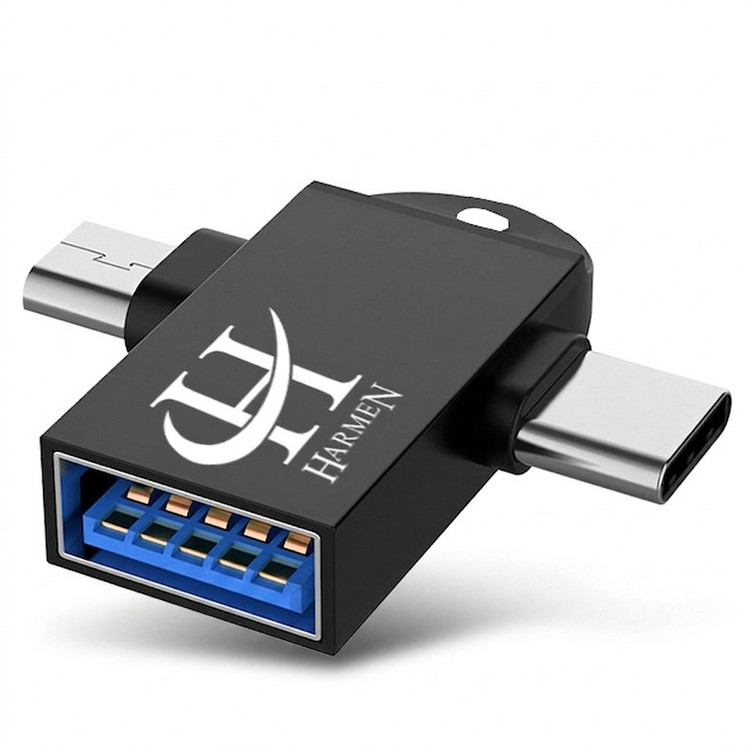 مبدل USB 3.0 به USB-C / MicroUSB هارمن مدل OTG-HR100