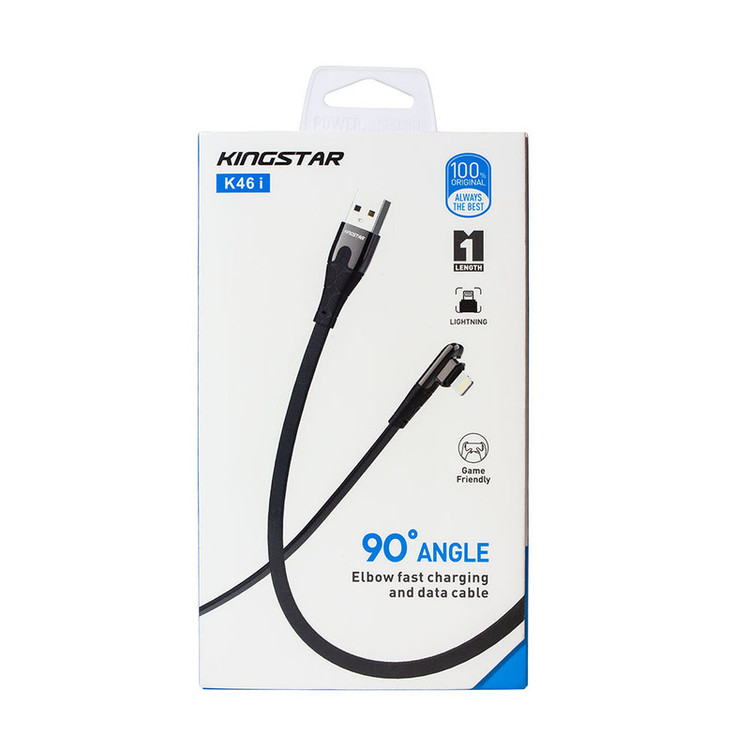 کابل تبدیل USB به لایتنینگ کینگ استار مدل K46i طول 1 متر