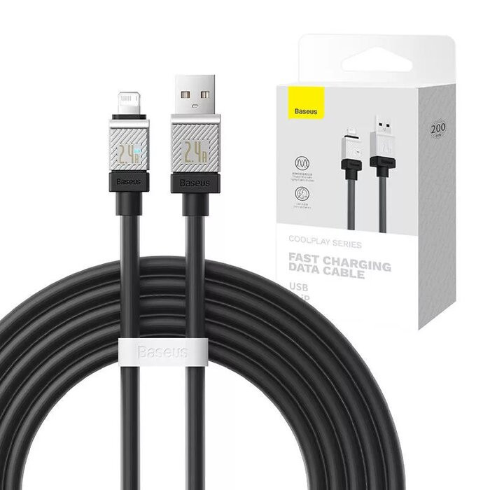 کابل تبدیل USB به لایتنینگ بیسوس مدل CoolPlay Series Fast طول 2 متر