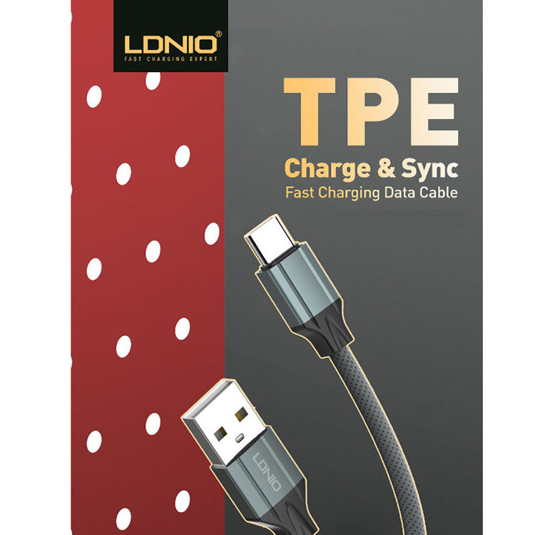 کابل تبدیل USB به microUSB الدینیو مدل LS441 طول 1 متر