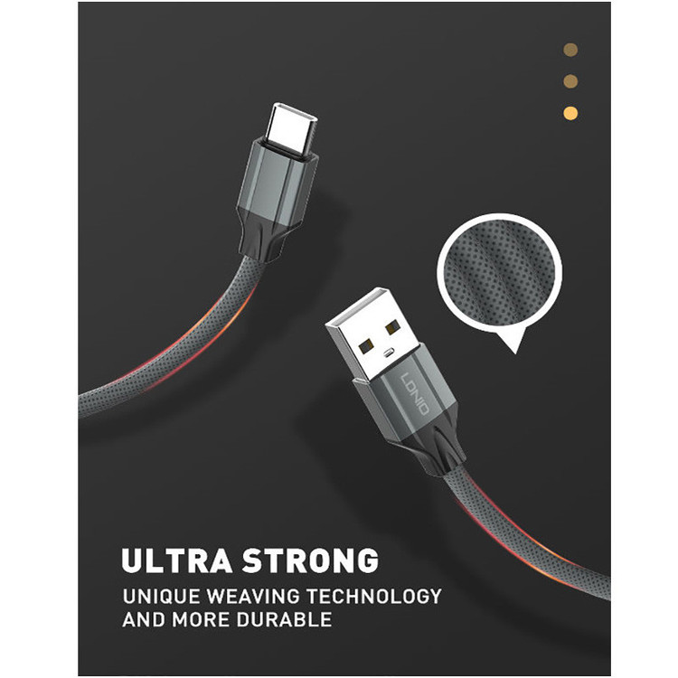کابل تبدیل USB به microUSB الدینیو مدل LS441 طول 1 متر