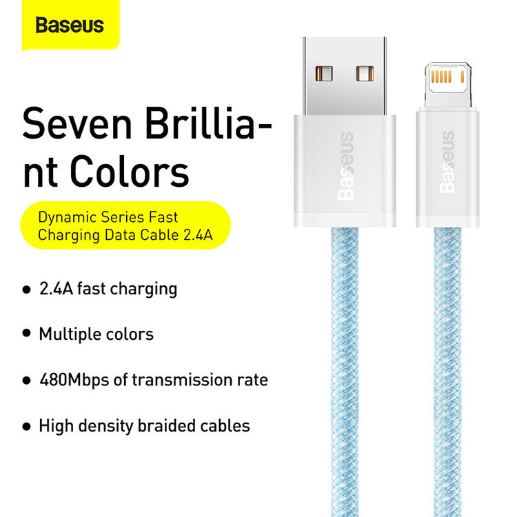 کابل تبدیل USB به لایتنینگ باسئوس مدل CALD0005 طول 2 متر