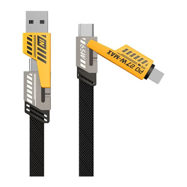 کابل تبدیل USB / USB-C به لایتنینگ / USB-C مدل NOHON 4IN1 FAST طول 1.2 متر
