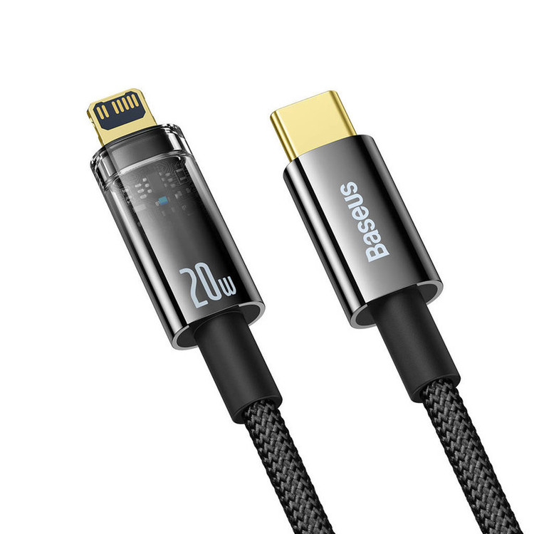 کابل تبدیل USB-C به لایتنینگ باسئوس مدل Explorer Series طول 1 متر