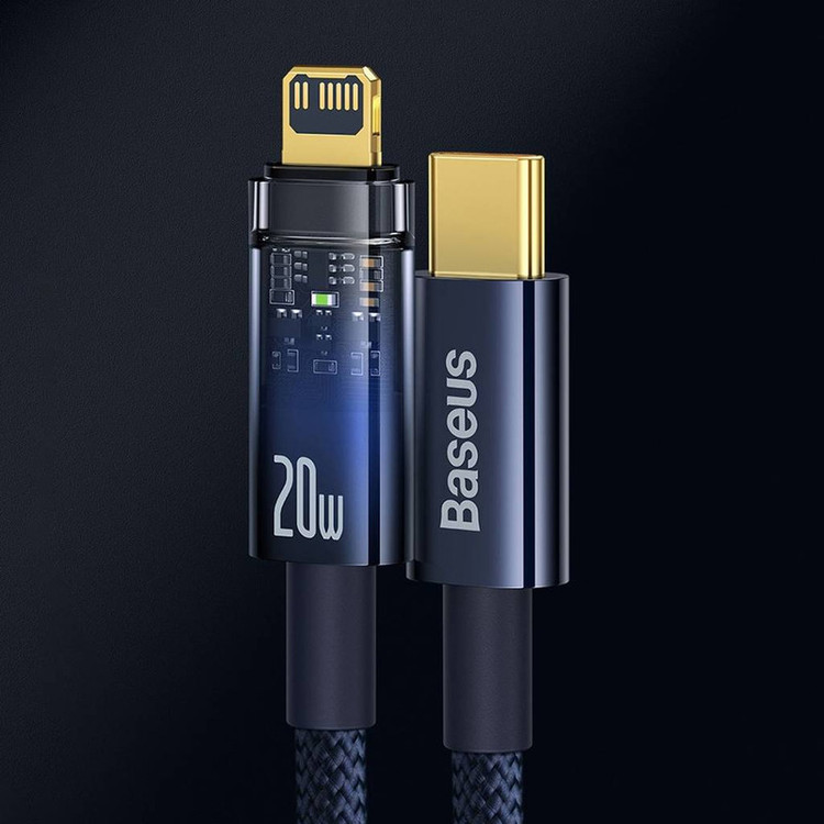 کابل تبدیل USB-C به لایتنینگ باسئوس مدل Explorer Series طول 1 متر