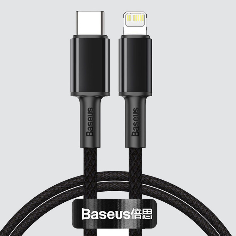 کابل تبدیل USB-C به لایتنینگ باسئوس مدل High Density 20W طول ۱ متر