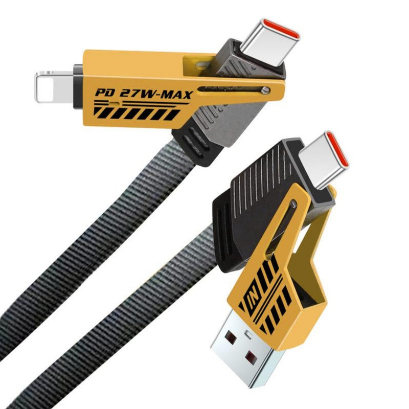 کابل تبدیل USB/ USB-C به لایتنینگ/USB-C  مدل  PD 27 W-MAX طول 1/2 متر