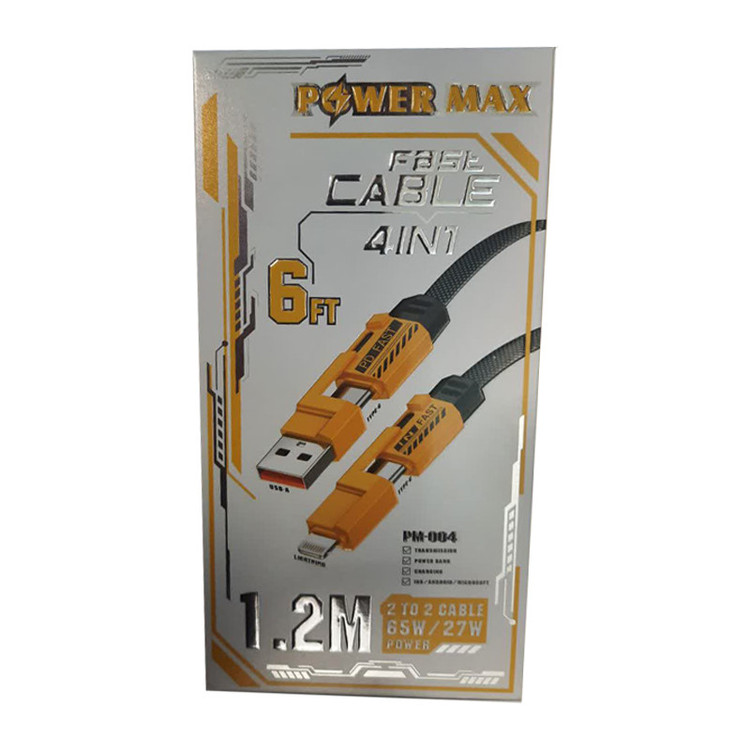 کابل تبدیل USB به لایتنینگ پاور مکس مدل PM-004 طول 1/2متر
