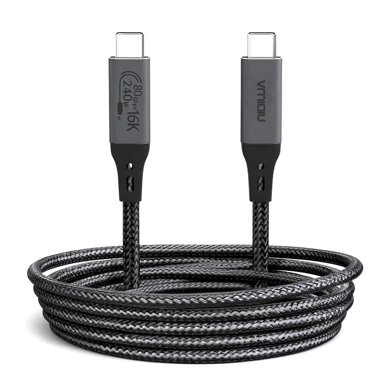 کابل USB-C نیبیوا مدل USB4 V2 ThunderBolt 5 طول 1 متر