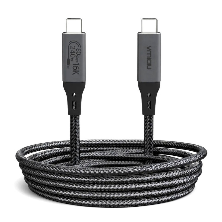 کابل USB-C نیبیوا مدل USB4 V2 ThunderBolt 5 طول 1 متر