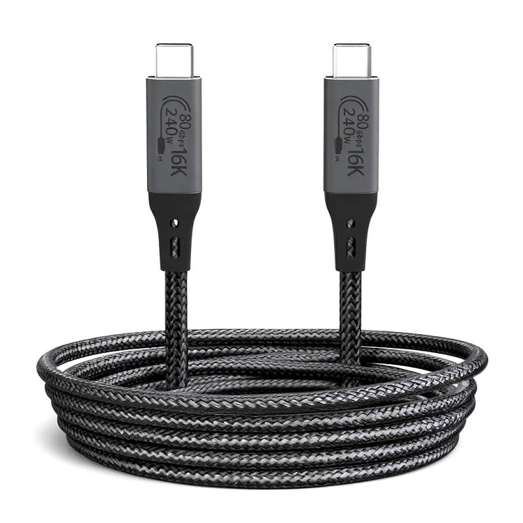 کابل USB-C نیبیوا مدل USB4 V2 ThunderBolt 5 طول 1 متر