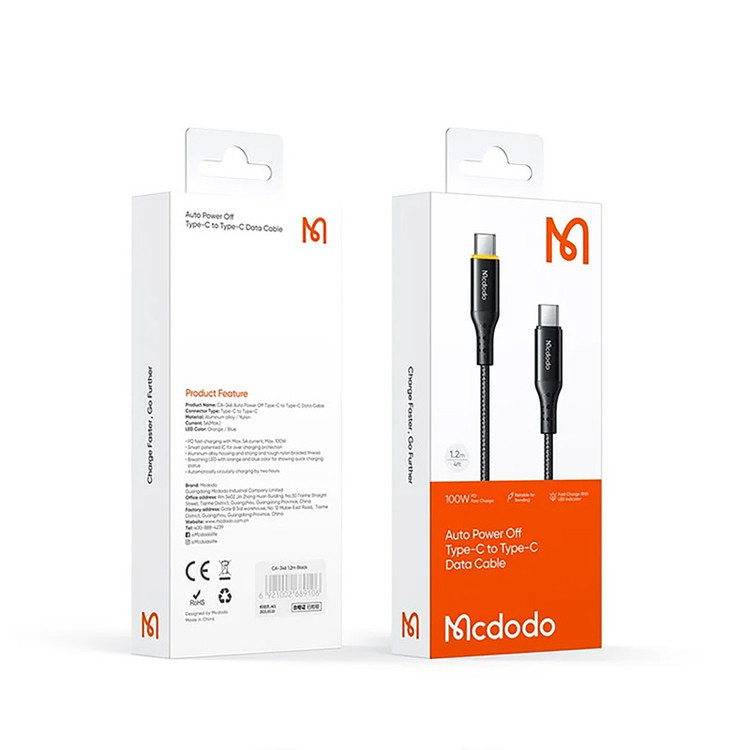 کابل USB-C مک دودو مدل CA-3460 طول 1.2 متر