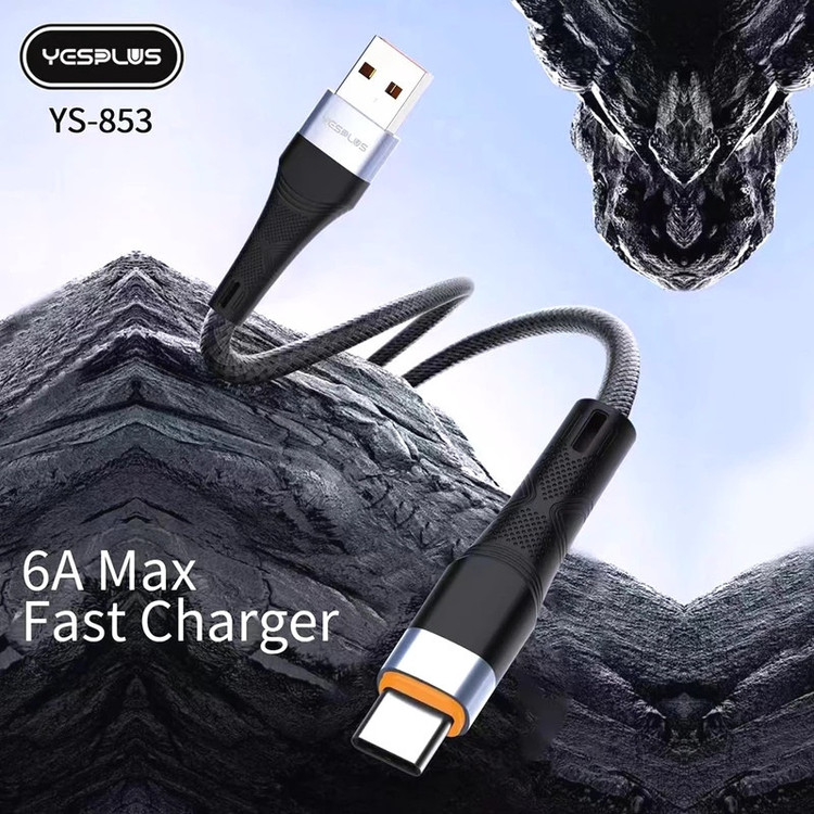 کابل تبدیل USB به USB-C یس پلاس مدل Fast charge 6A طول 1 متر