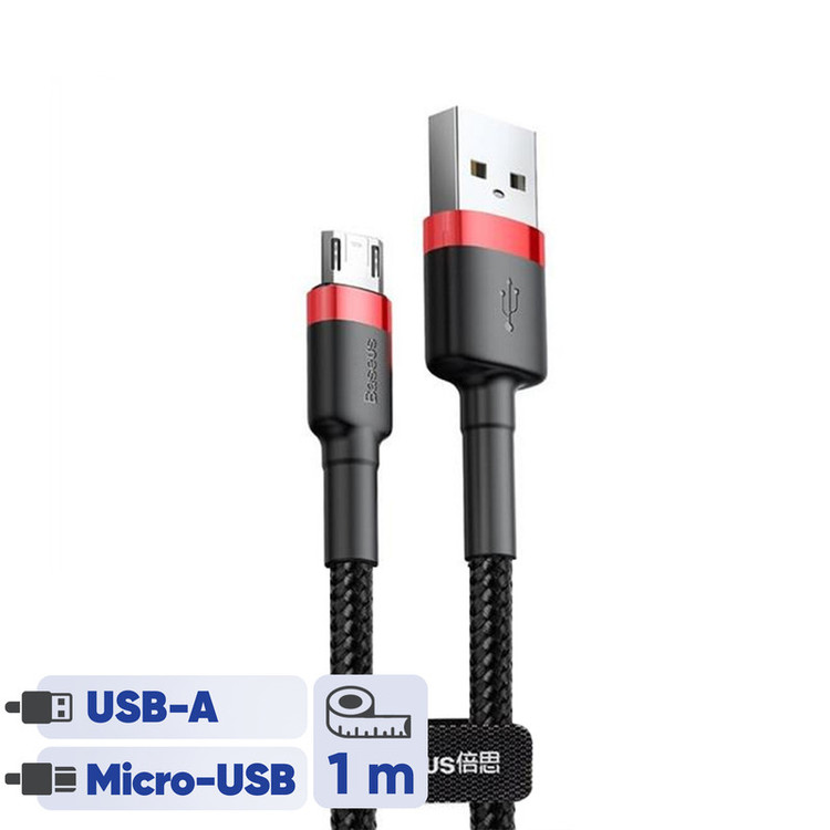 کابل تبدیل USB به microUSB بیسوس مدل Cafule طول 1 متر