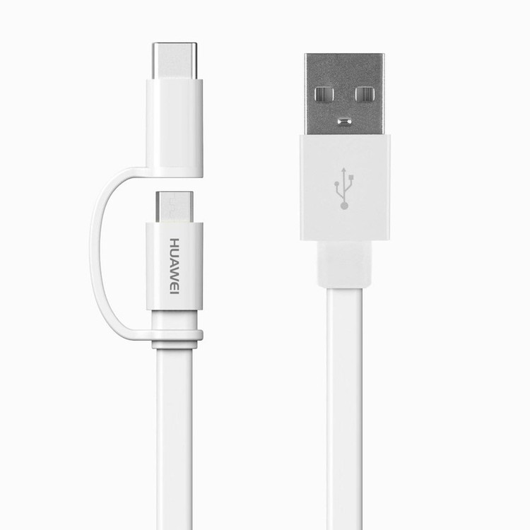 کابل تبدیل USB به USB-C / MicroUSB هوآوی مدل AP55S طول 1.5 متر