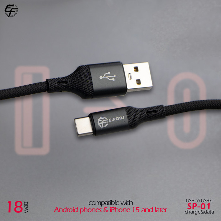 کابل تبدیل USB به USB-C ایفورج مدل SP-01 طول 1 متر