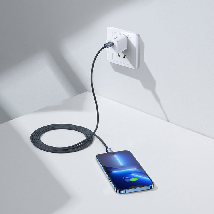 کابل تبدیل USB-C به لایتنینگ باسئوس مدل CAJY000301 طول 2 متر