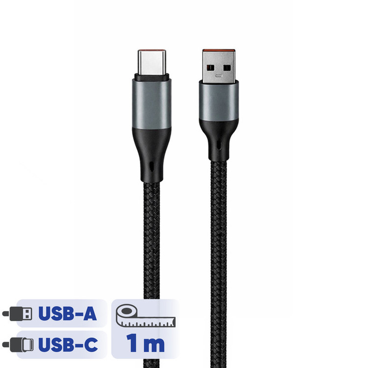 کابل تبدیل USB به USB-C لول مدل Fast Charge 6A MAX طول 1متر