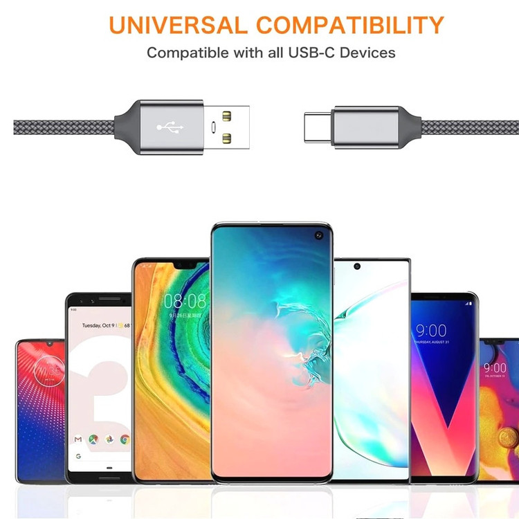 کابل تبدیل USB به USB-C لول مدل Fast Charge 6A MAX طول 1متر